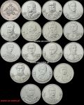 17 monet 2 ruble Generałowie Wojen napoleońskich